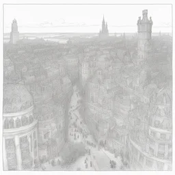 a city by Chris Riddell