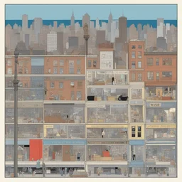 a city by Chris Ware