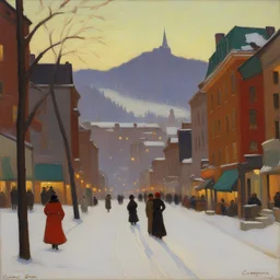 a city by Clarence Gagnon