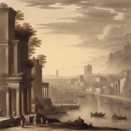 a city by Claude Lorrain