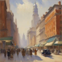 a city by Colin Campbell Cooper