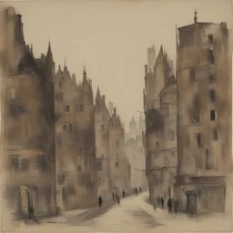 a city by Constant Permeke