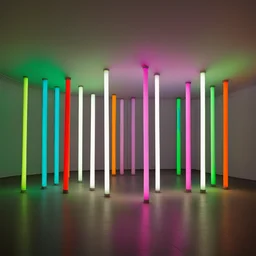 a city by Dan Flavin
