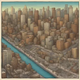 a city by Dan Piraro