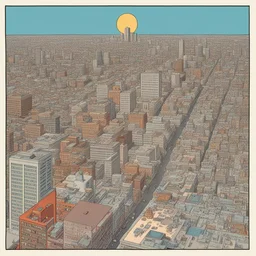 a city by Daniel Clowes