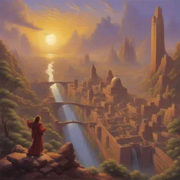 a city by Darrell K. Sweet