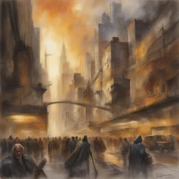 a city by Dave Dorman