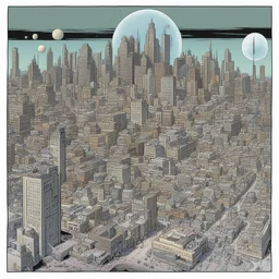 a city by Dave Gibbons