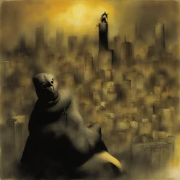 a city by Dave McKean