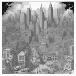a city by Dave Stevens