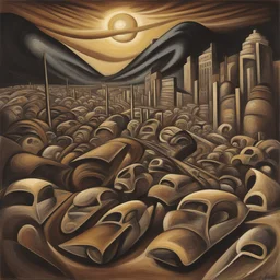a city by David Alfaro Siqueiros