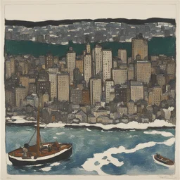 a city by David Brown Milne