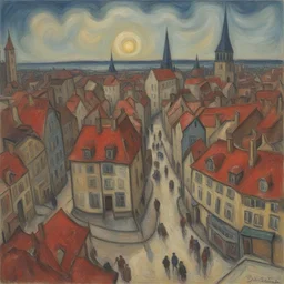 a city by David Burliuk
