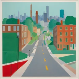 a city by David Hockney
