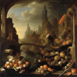 a city by Davidsz de Heem