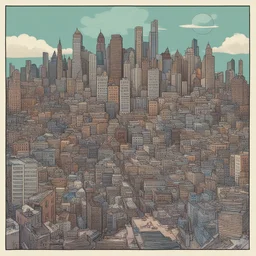 a city by Derek Boshier