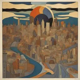 a city by Diane Dillon