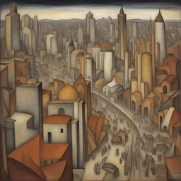 a city by Diego Rivera