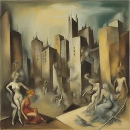a city by Dorothea Tanning