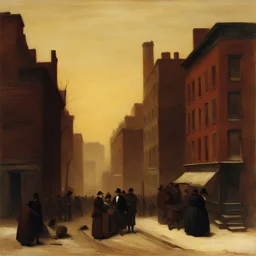 a city by Eastman Johnson