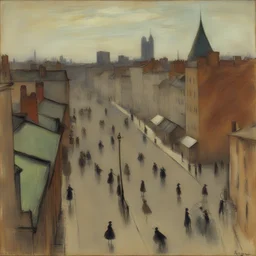 a city by Edgar Degas