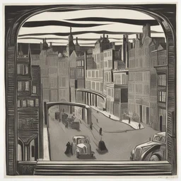 a city by Edward Bawden