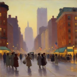 a city by Edward Henry Potthast