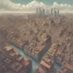 a city by Edward Okuń