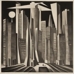 a city by Edward Wadsworth