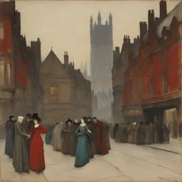 a city by Edwin Austin Abbey