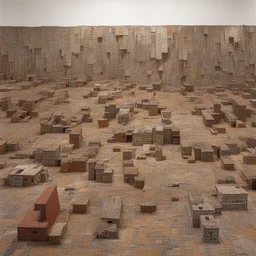 a city by El Anatsui