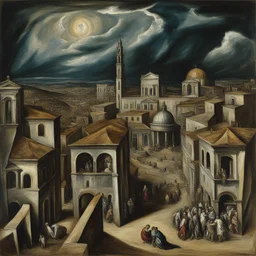 a city by El Greco