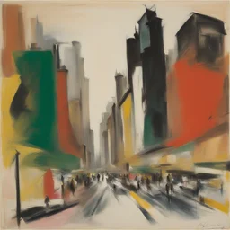a city by Elaine de Kooning