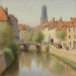 a city by Emile Claus