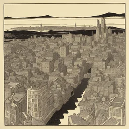 a city by Ephraim Moses Lilien