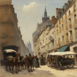 a city by Ernest Meissonier