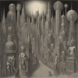 a city by Ernst Fuchs