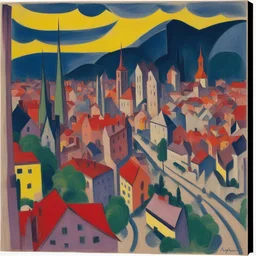 a city by Ernst Ludwig Kirchner