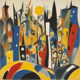 a city by Ernst Wilhelm Nay