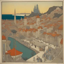 a city by Eugène Grasset