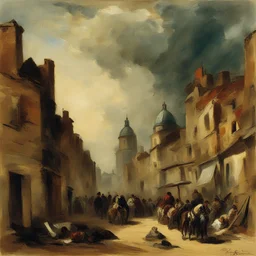 a city by Eugene Delacroix