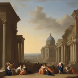 a city by Eustache Le Sueur