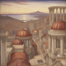 a city by Evelyn De Morgan