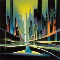 a city by Eyvind Earle