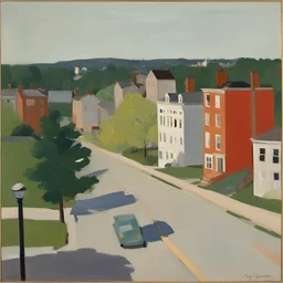 a city by Fairfield Porter