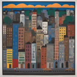 a city by Faith Ringgold