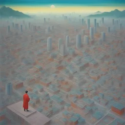 a city by Fang Lijun