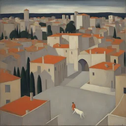 a city by Felice Casorati