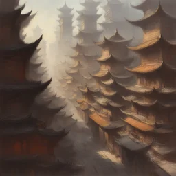 a city by Fenghua Zhong