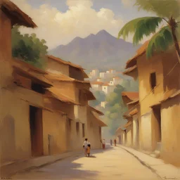 a city by Fernando Amorsolo